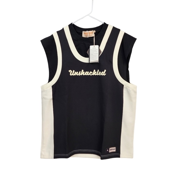 Unshackled Women's Contrast Muscle Tank Top  - M - Picture 1 of 7